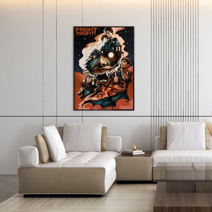 Flex Designs Poster Fright Night 5 x 7" Home Goods - Movie 1985 Movie Poster
