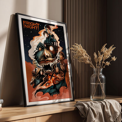 Flex Designs Poster Fright Night 5 x 7" Home Goods - Movie 1985 Movie Poster
