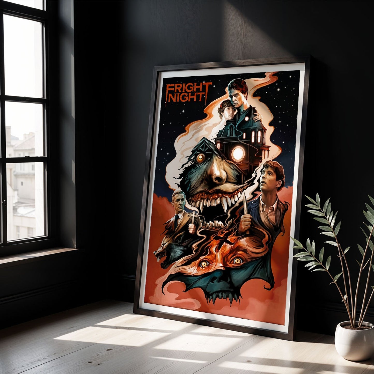 Flex Designs Poster Fright Night 8 x 10" Home Goods - Movie 1985 Movie Poster
