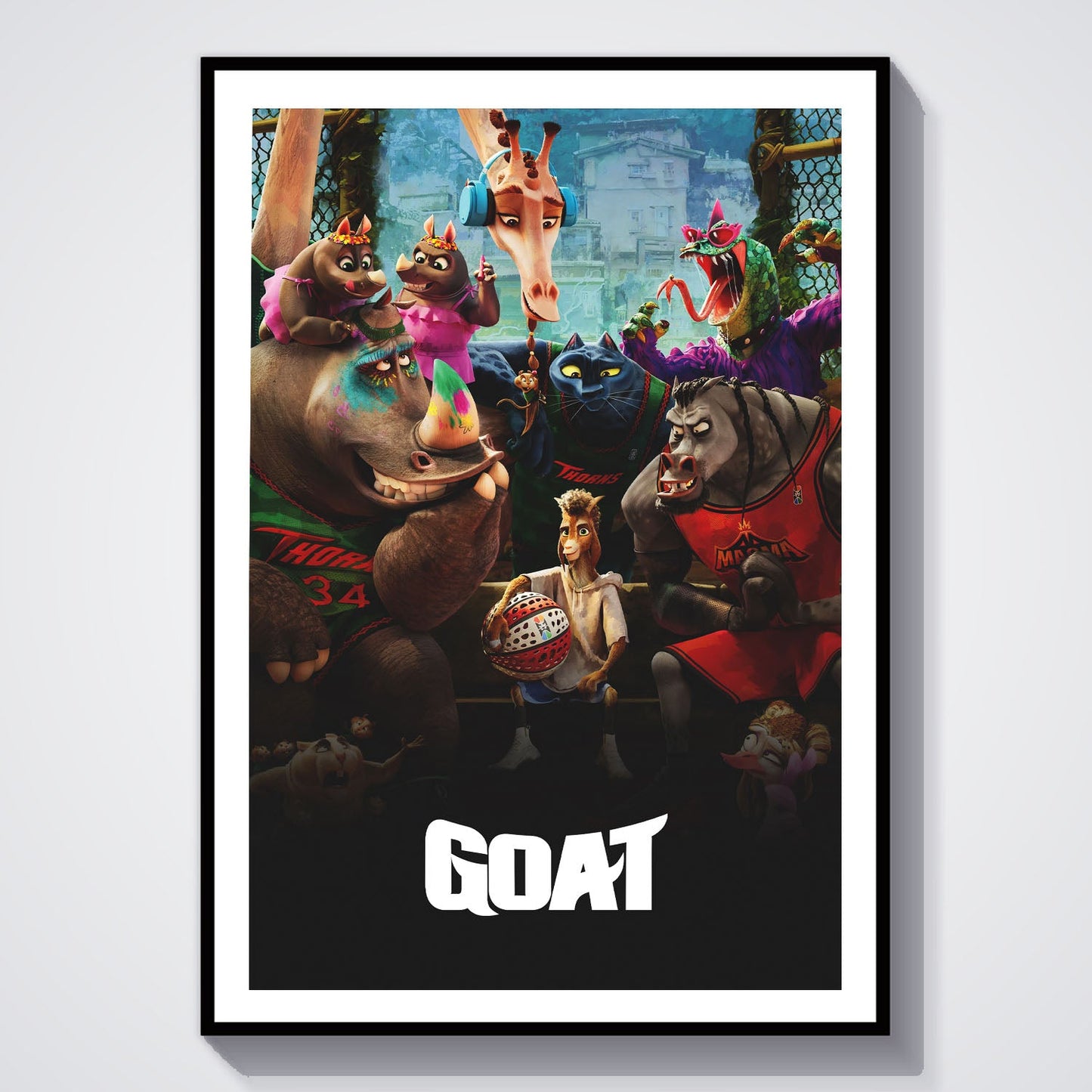 Flex Designs Poster GOAT 8 x 10" Home Goods - Movie 2026 Movie Poster