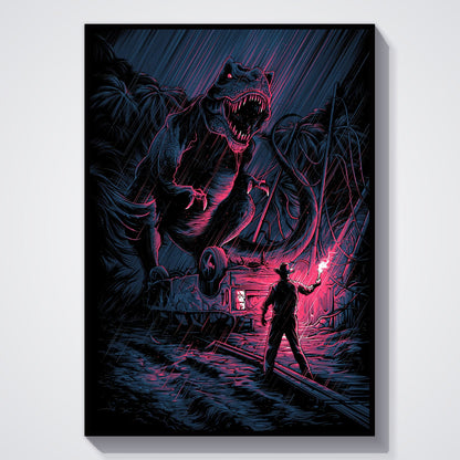 Flex Designs Poster Jurassic Park Sketch 5 x 7" Home Goods - Movie 1993 Movie Poster