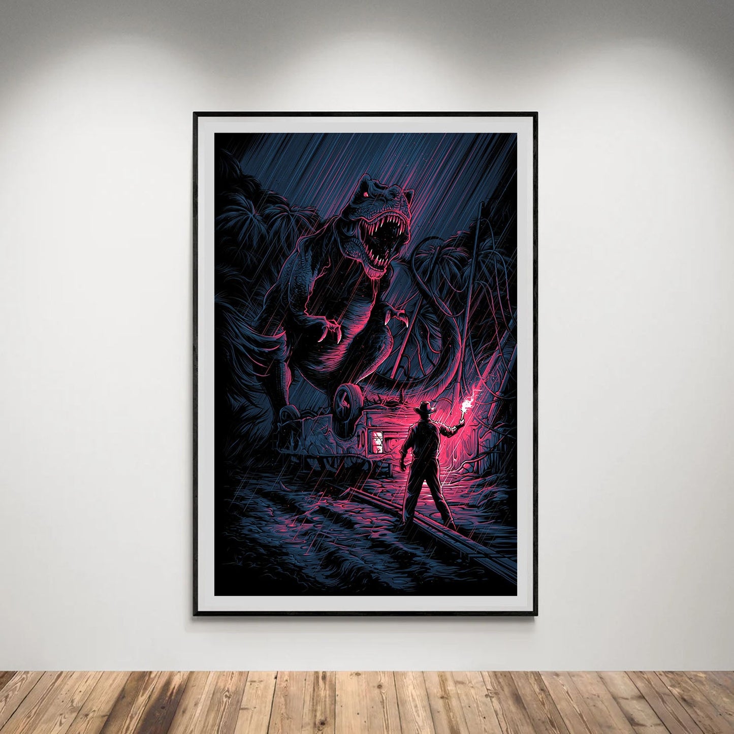 Flex Designs Poster Jurassic Park Sketch 8 x 10" Home Goods - Movie 1993 Movie Poster