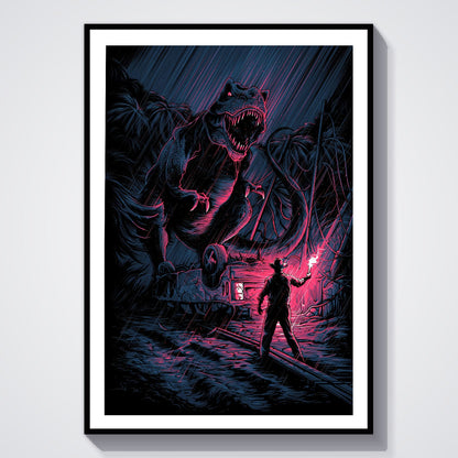 Flex Designs Poster Jurassic Park Sketch 8 x 10" Home Goods - Movie 1993 Movie Poster