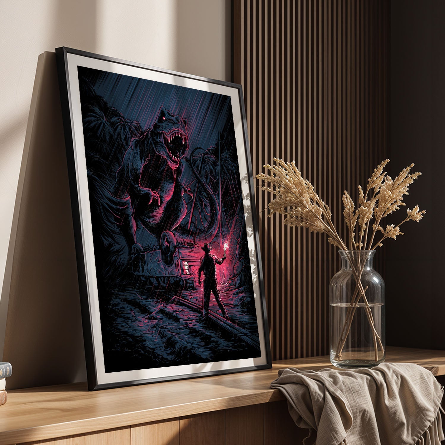 Flex Designs Poster Jurassic Park Sketch 5 x 7" Home Goods - Movie 1993 Movie Poster