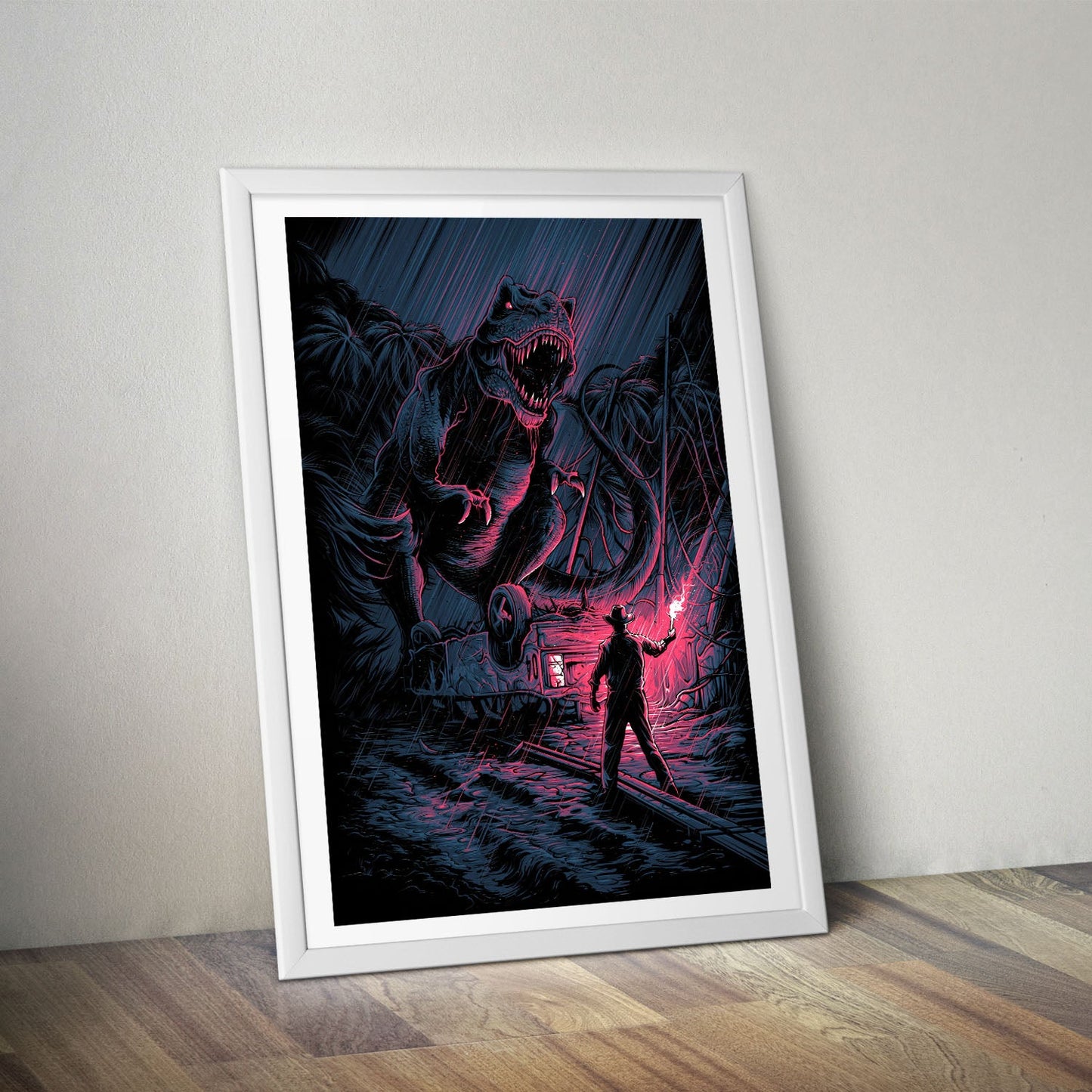 Flex Designs Poster Jurassic Park Sketch 8 x 10" Home Goods - Movie 1993 Movie Poster