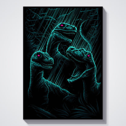 Flex Designs Poster Jurassic Park III Sketch 5 x 7" Home Goods - Movie 2001 Movie Poster