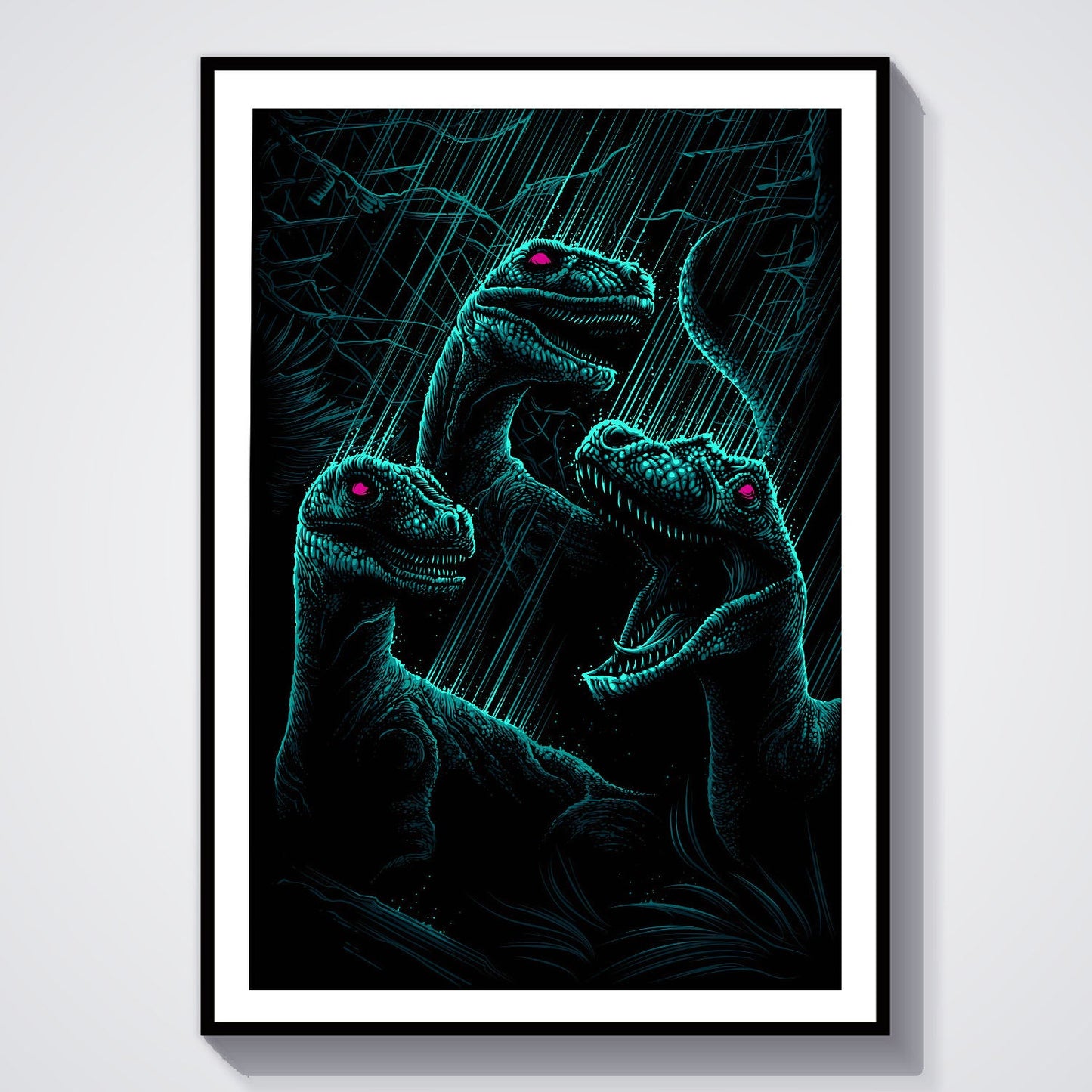 Flex Designs Poster Jurassic Park III Sketch 8 x 10" Home Goods - Movie 2001 Movie Poster