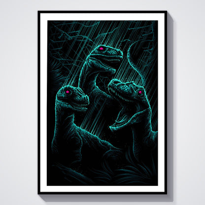 Flex Designs Poster Jurassic Park III Sketch 8 x 10" Home Goods - Movie 2001 Movie Poster