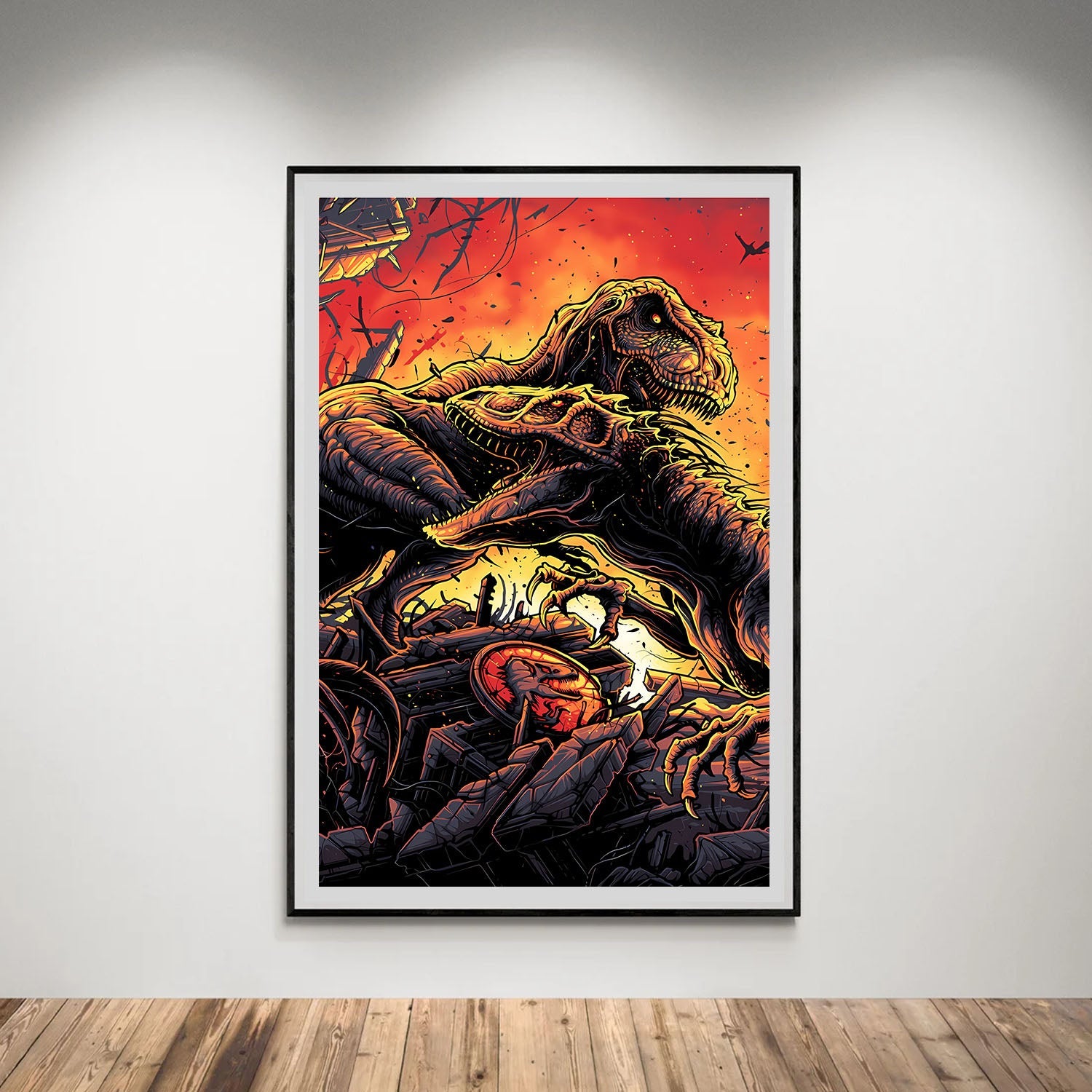 Flex Designs Poster Jurassic Park The Lost World Sketch 8 x 10" Home Goods - Movie 1997 Movie Poster