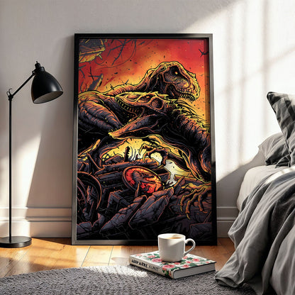 Flex Designs Poster Jurassic Park The Lost World Sketch 5 x 7" Home Goods - Movie 1997 Movie Poster