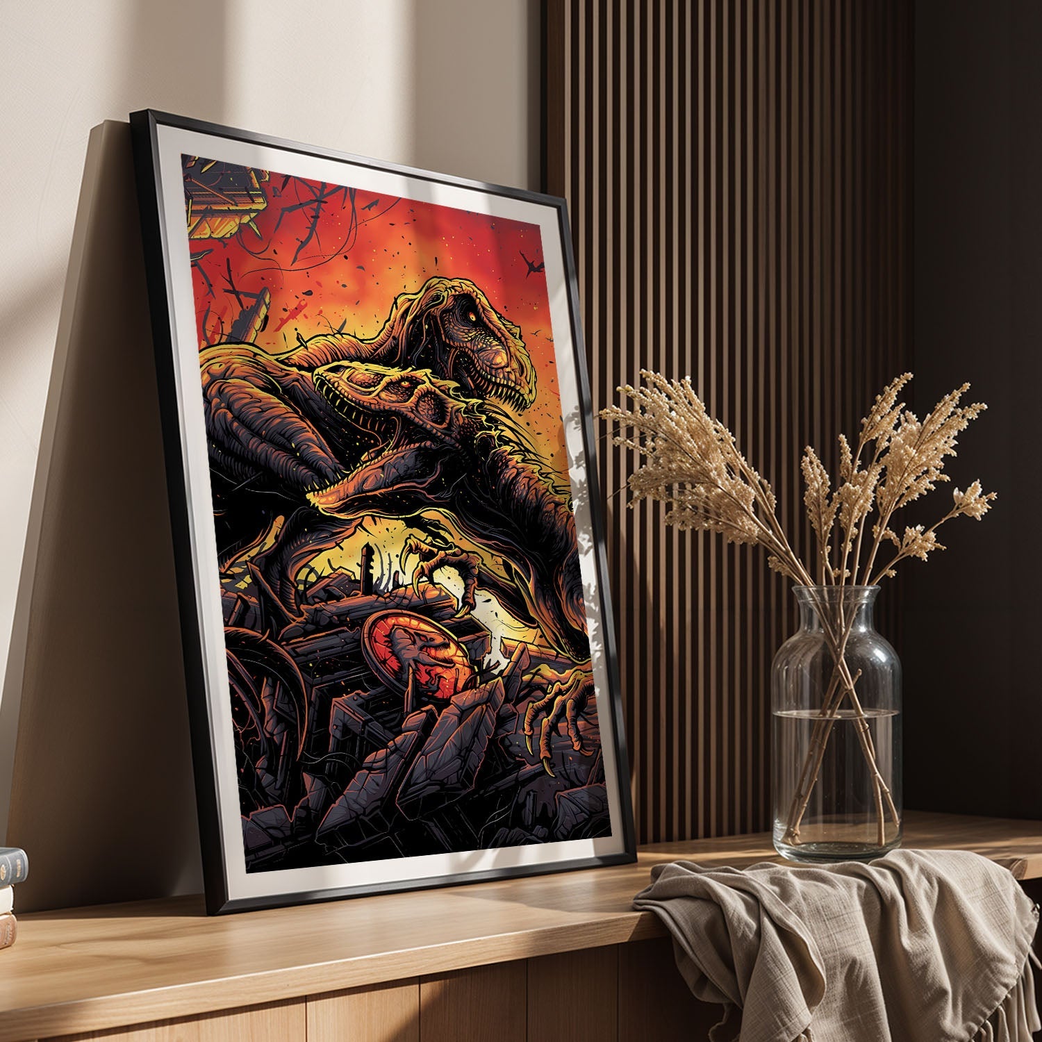 Flex Designs Poster Jurassic Park The Lost World Sketch 5 x 7" Home Goods - Movie 1997 Movie Poster