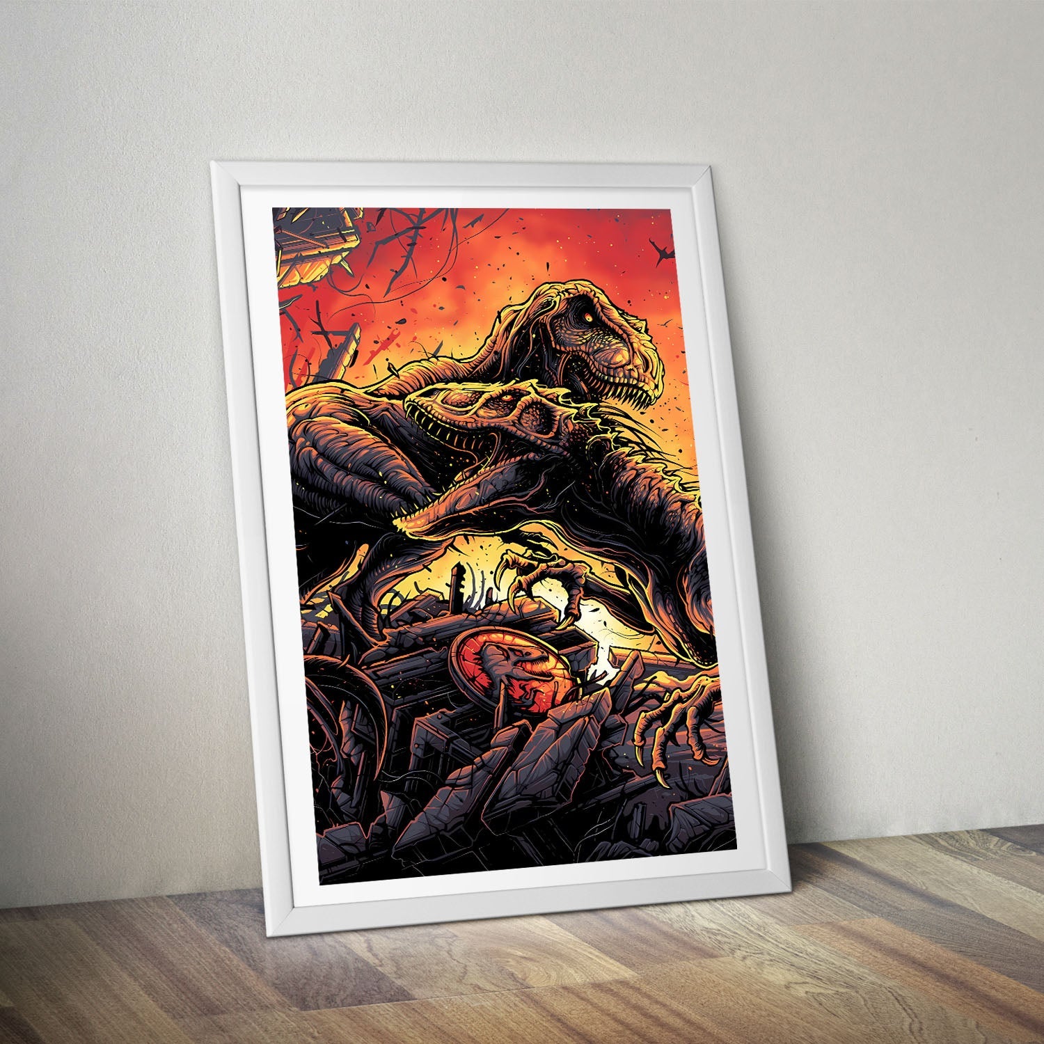 Flex Designs Poster Jurassic Park The Lost World Sketch 8 x 10" Home Goods - Movie 1997 Movie Poster