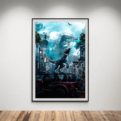Flex Designs Poster Jurassic World Dominion Sketch 8 x 10" Home Goods - Movie 2022 Movie Poster