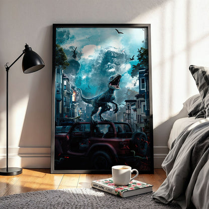 Flex Designs Poster Jurassic World Dominion Sketch 5 x 7" Home Goods - Movie 2022 Movie Poster