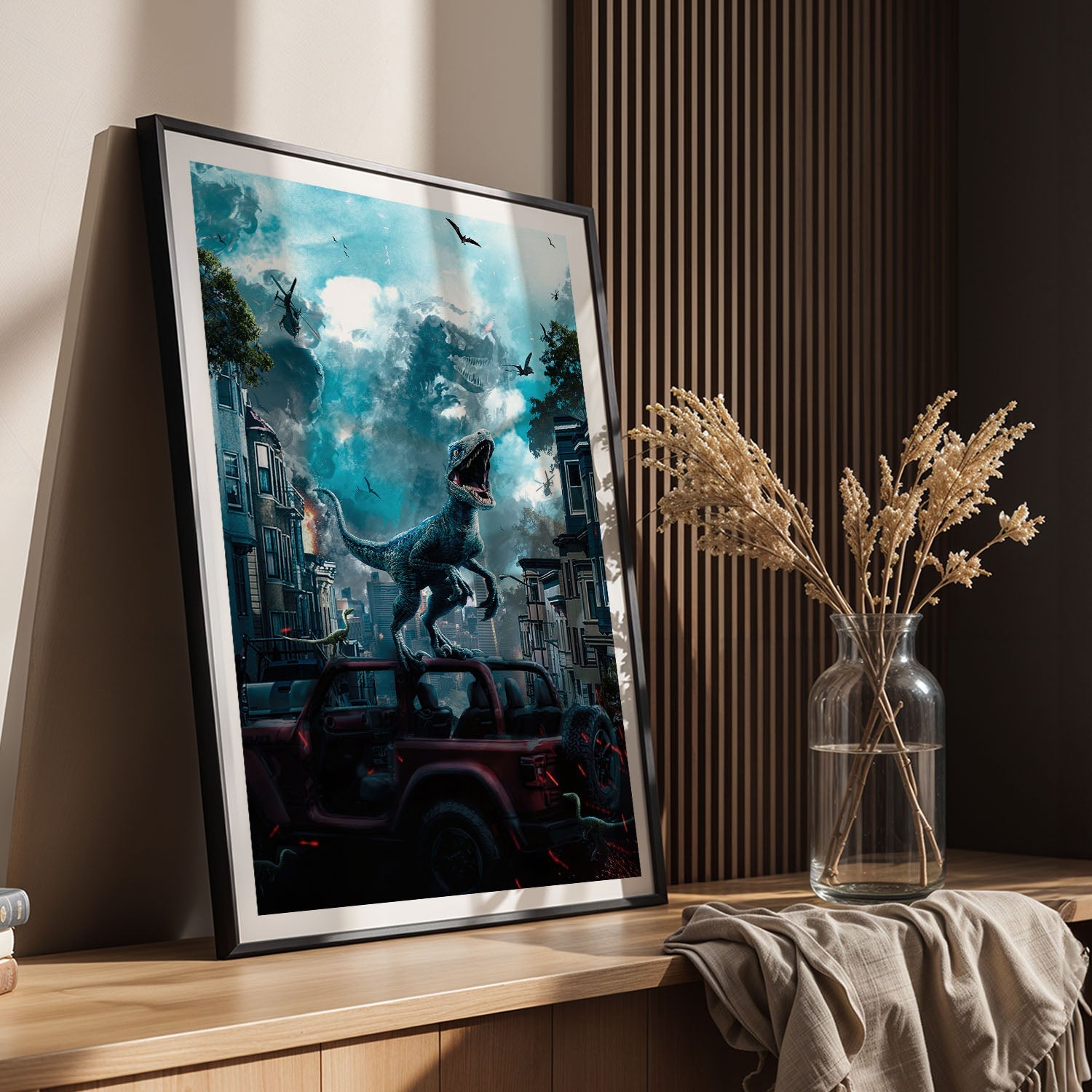 Flex Designs Poster Jurassic World Dominion Sketch 5 x 7" Home Goods - Movie 2022 Movie Poster