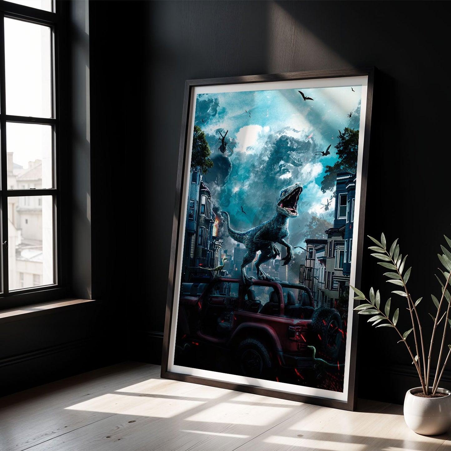 Flex Designs Poster Jurassic World Dominion Sketch 8 x 10" Home Goods - Movie 2022 Movie Poster
