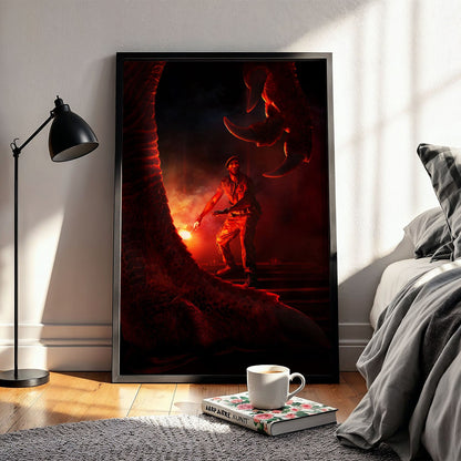 Flex Designs Poster Jurassic World Rebirth Sketch 5 x 7" Home Goods - Movie 2025 Movie Poster