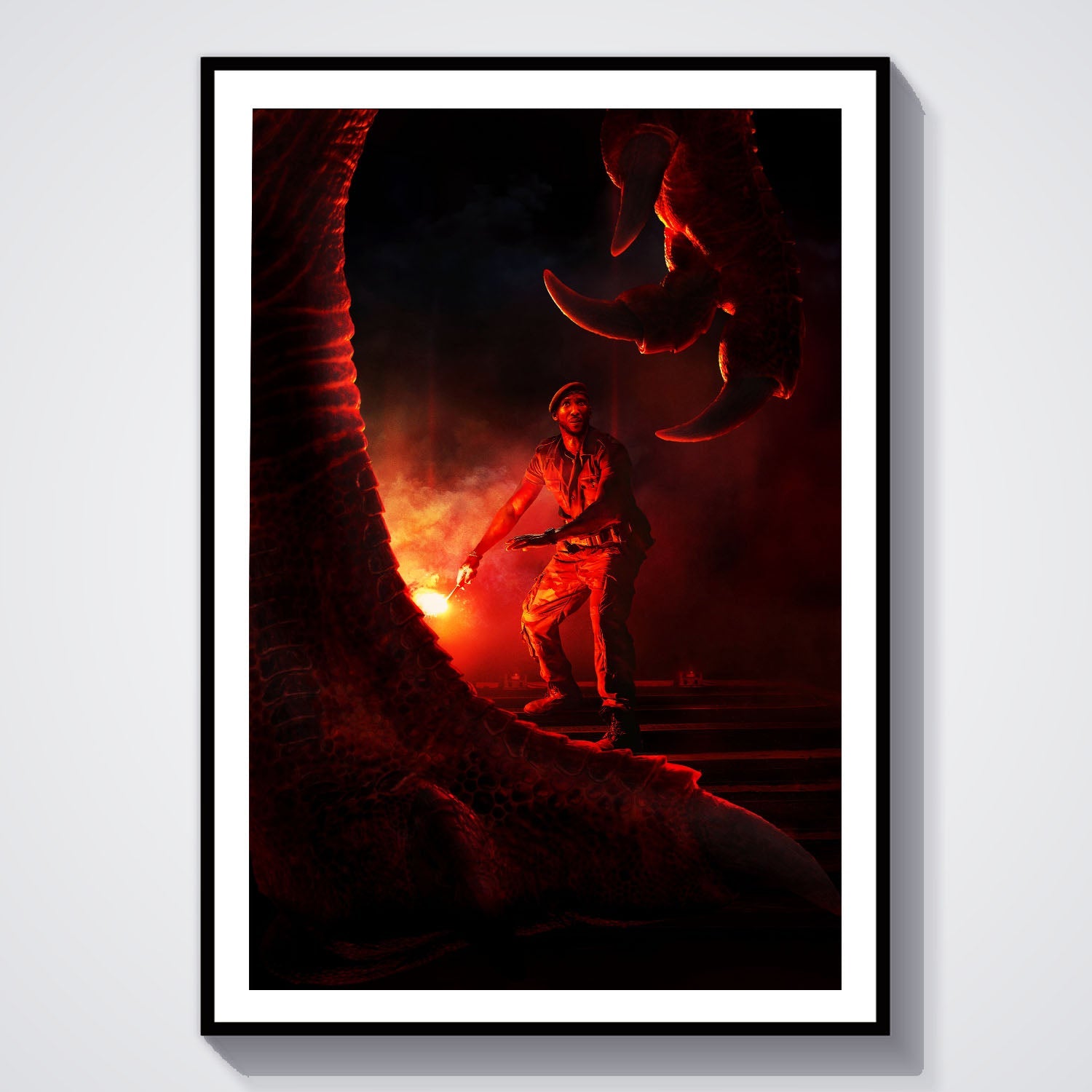 Flex Designs Poster Jurassic World Rebirth Sketch 8 x 10" Home Goods - Movie 2025 Movie Poster