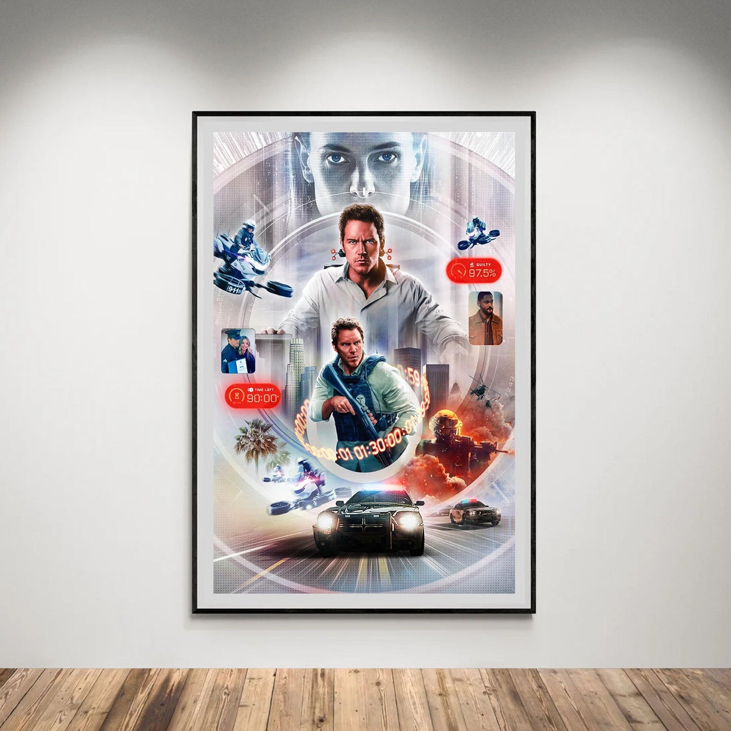 Flex Designs Poster Mercy 8 x 10" Home Goods - Movie 2026 Movie Poster