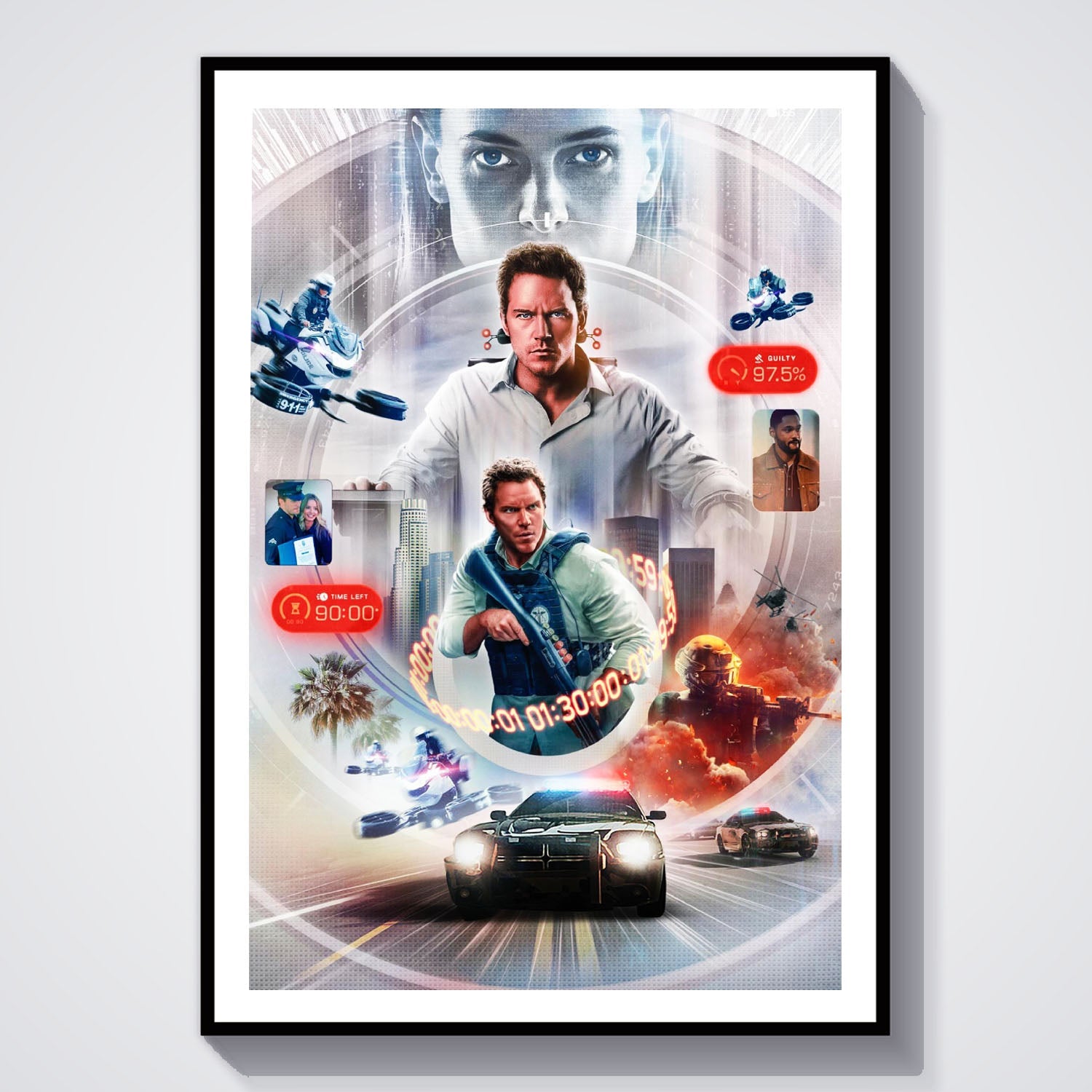 Flex Designs Poster Mercy 8 x 10" Home Goods - Movie 2026 Movie Poster