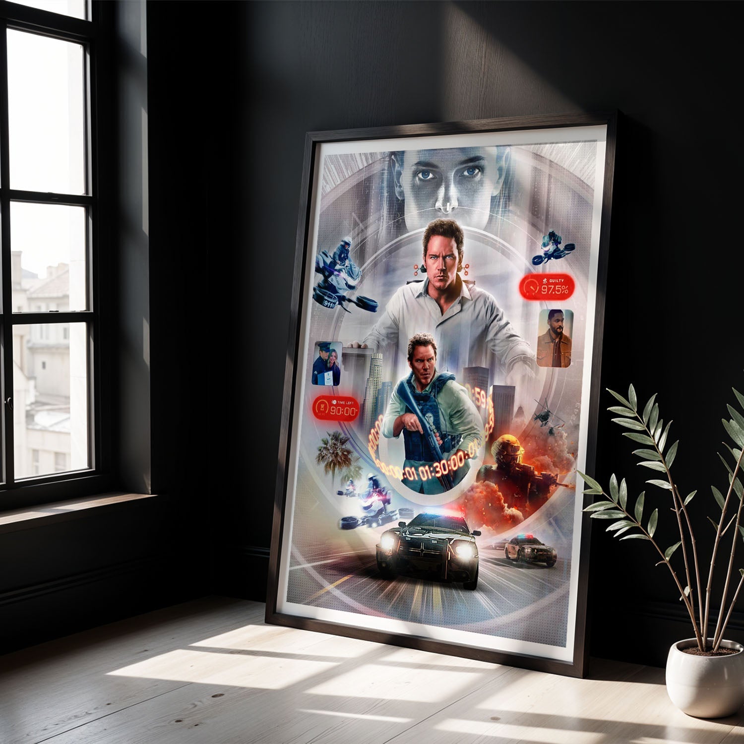 Flex Designs Poster Mercy 8 x 10" Home Goods - Movie 2026 Movie Poster