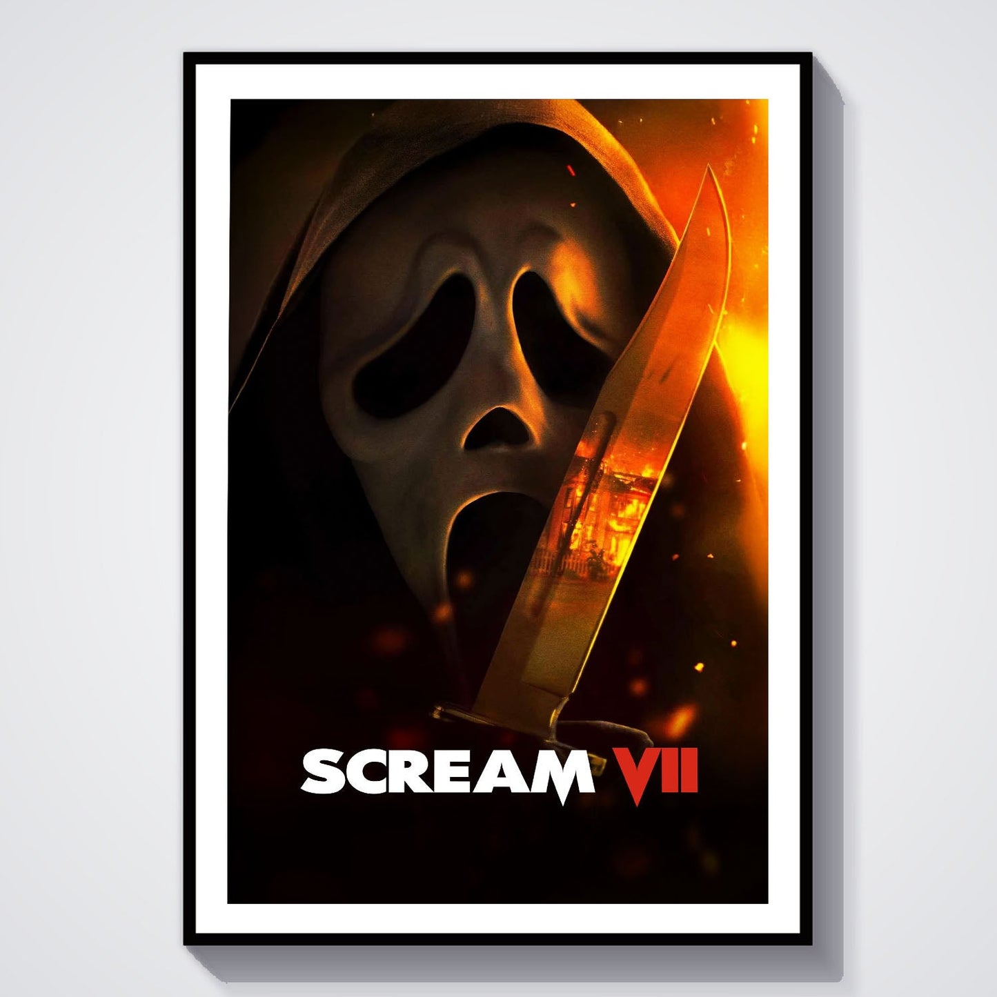 Flex Designs Poster Scream 7 Theatrical 8 x 10" Home Goods - Movie 2026 Movie Poster