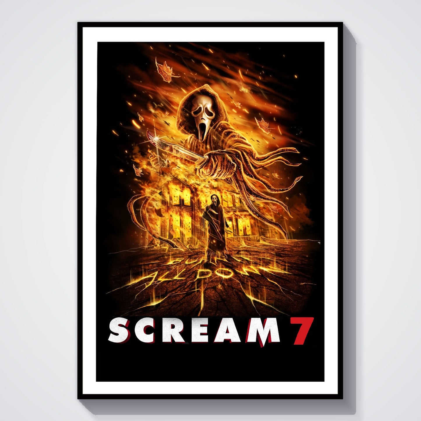 Flex Designs Poster Scream 7 8 x 10" Home Goods - Movie 2026 Movie Poster