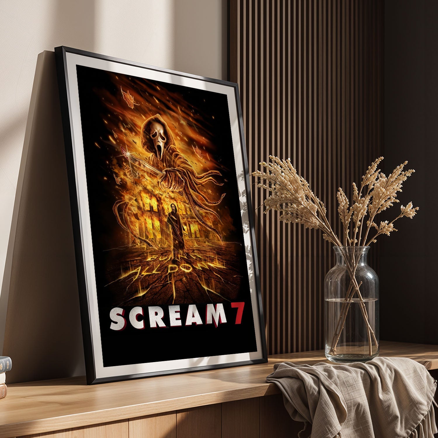 Flex Designs Poster Scream 7 5 x 7" Home Goods - Movie 2026 Movie Poster