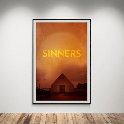 Flex Designs Poster Sinners Minimalist 8 x 10" Home Goods - Movie 2025 Movie Poster