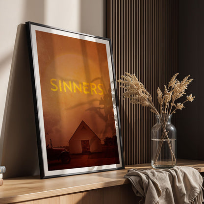 Flex Designs Poster Sinners Minimalist 5 x 7" Home Goods - Movie 2025 Movie Poster