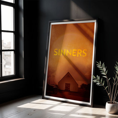 Flex Designs Poster Sinners Minimalist 8 x 10" Home Goods - Movie 2025 Movie Poster