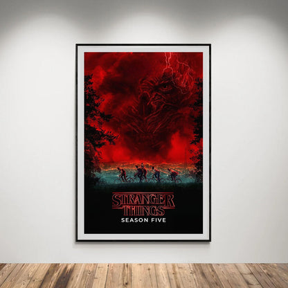 Flex Designs Poster Stranger Things Season 5 8 x 10" Home Goods - TV Show 2016 TV Show Poster