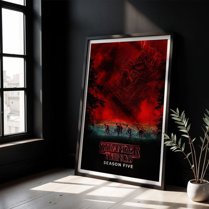 Flex Designs Poster Stranger Things Season 5 8 x 10" Home Goods - TV Show 2016 TV Show Poster