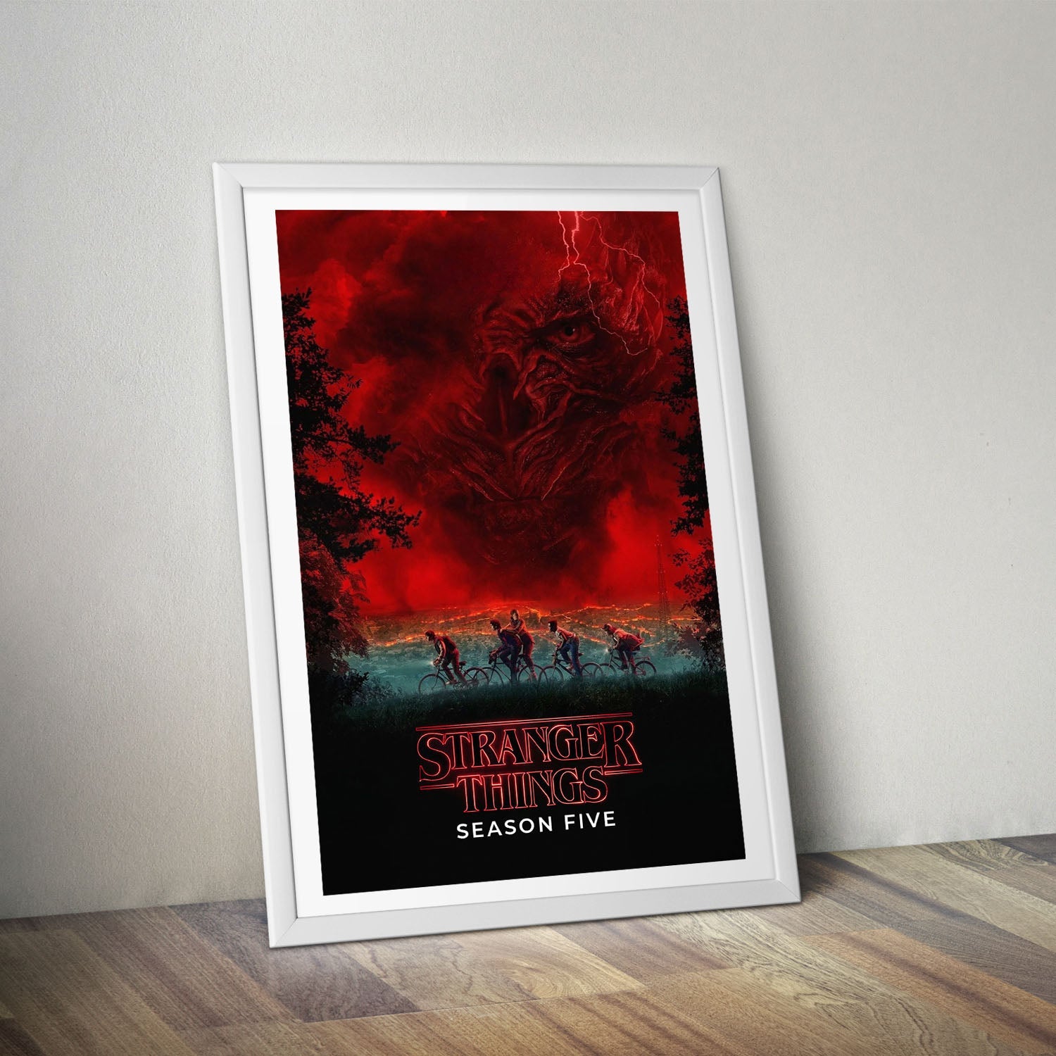 Flex Designs Poster Stranger Things Season 5 8 x 10" Home Goods - TV Show 2016 TV Show Poster