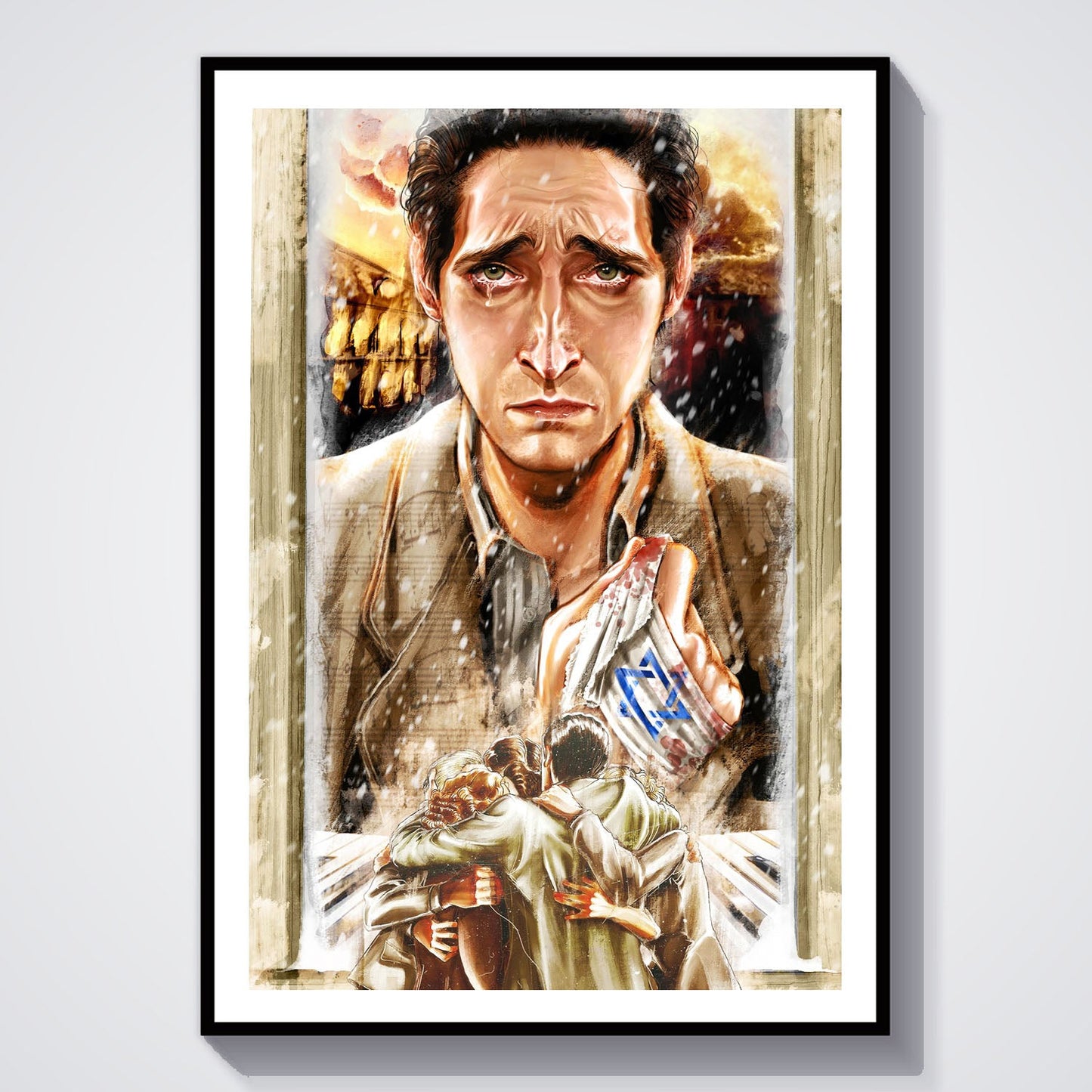 Flex Designs Poster The Pianist 8 x 10" Home Goods - Movie 2002 Movie Poster