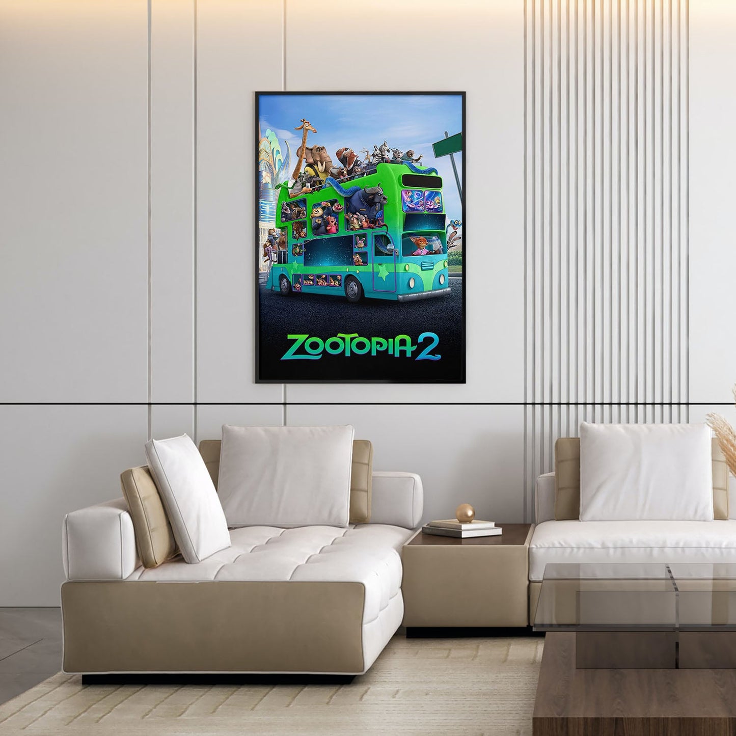 Flex Designs Poster Zootopia 2 Bus 5 x 7" Home Goods - Movie 2025 Movie Poster