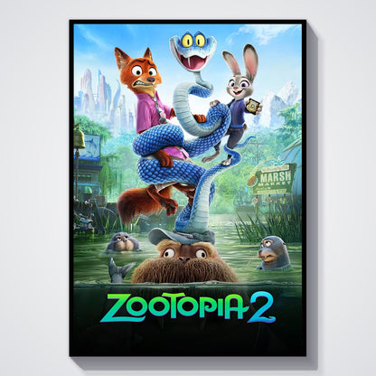 Flex Designs Poster Zootopia 2 Swamp 5 x 7" Home Goods - Movie 2025 Movie Poster