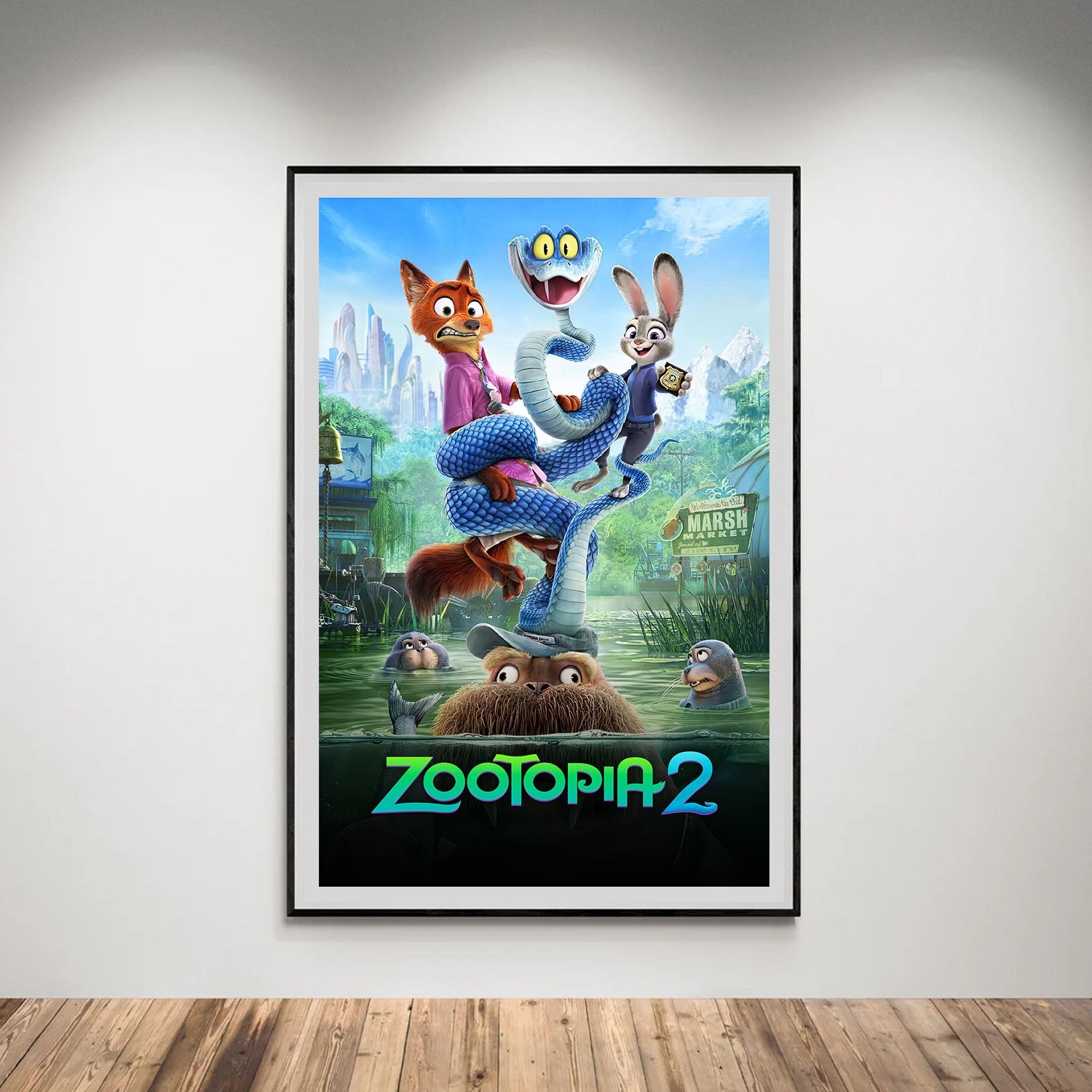 Flex Designs Poster Zootopia 2 Swamp 8 x 10" Home Goods - Movie 2025 Movie Poster
