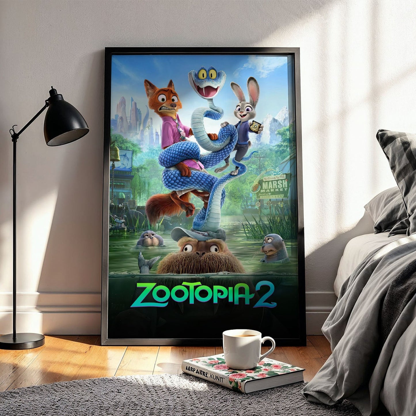 Flex Designs Poster Zootopia 2 Swamp 5 x 7" Home Goods - Movie 2025 Movie Poster