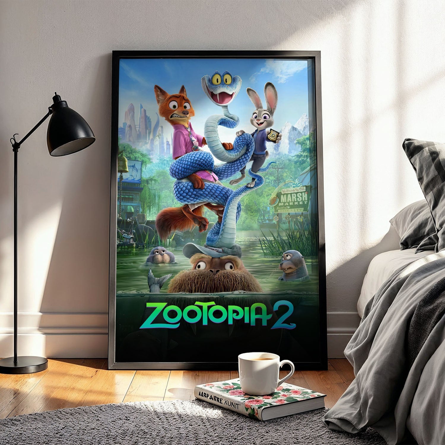 Flex Designs Poster Zootopia 2 Swamp 5 x 7" Home Goods - Movie 2025 Movie Poster