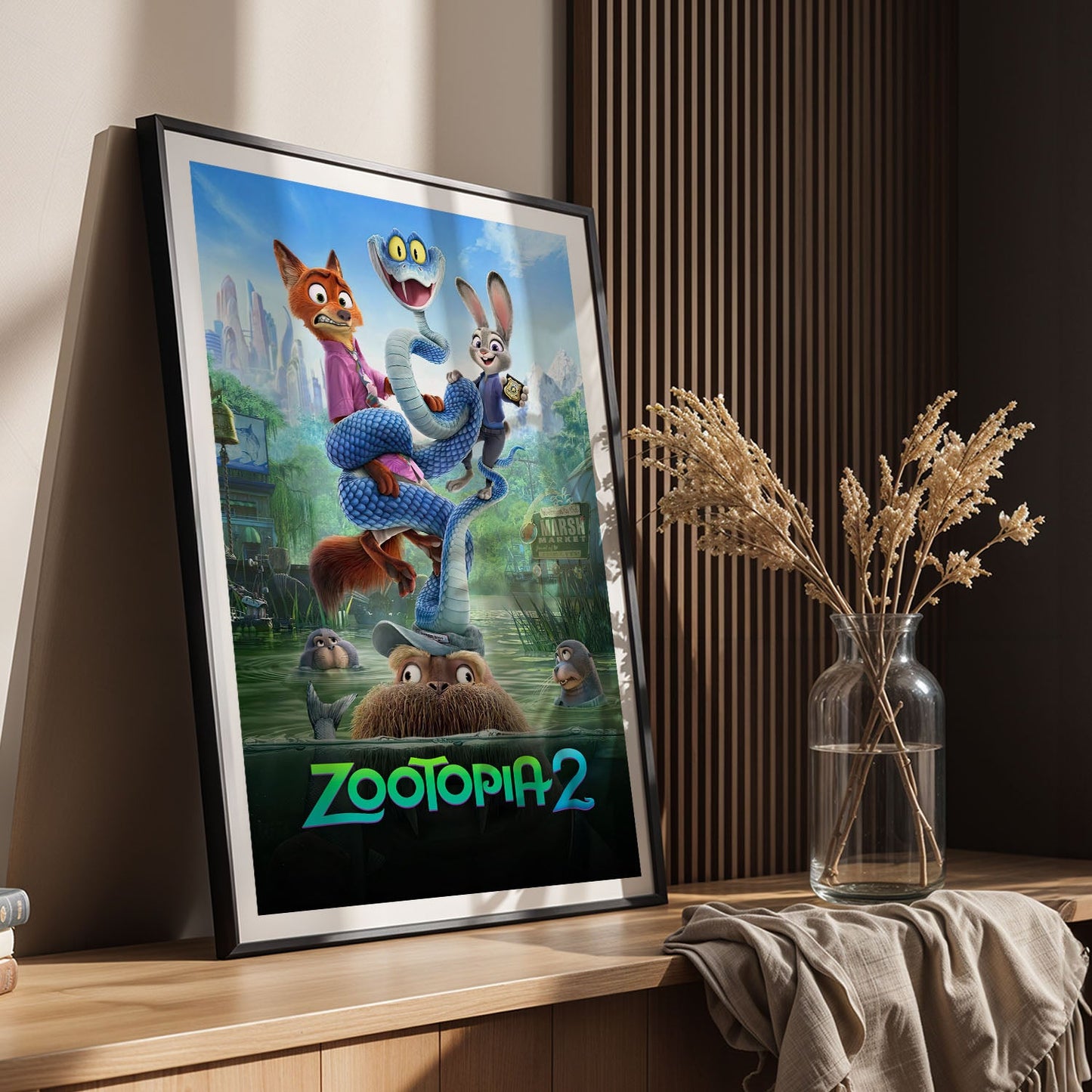 Flex Designs Poster Zootopia 2 Swamp 5 x 7" Home Goods - Movie 2025 Movie Poster