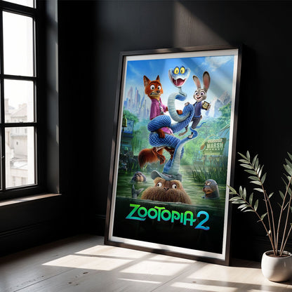 Flex Designs Poster Zootopia 2 Swamp 8 x 10" Home Goods - Movie 2025 Movie Poster