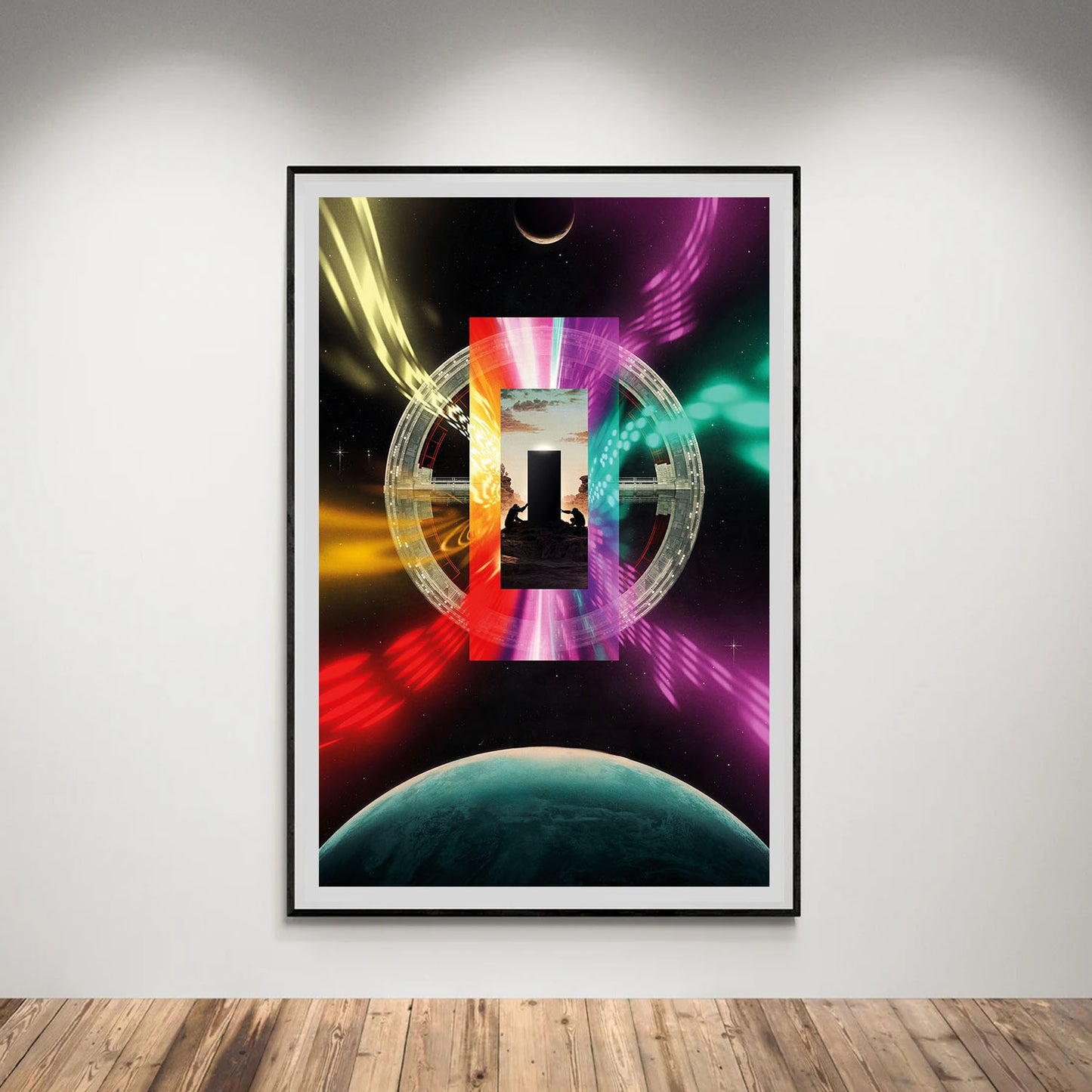 Flex Designs Poster 2001 A Space Odyssey Illustration 8 x 10" Home Goods - Movie 1968 Movie Poster