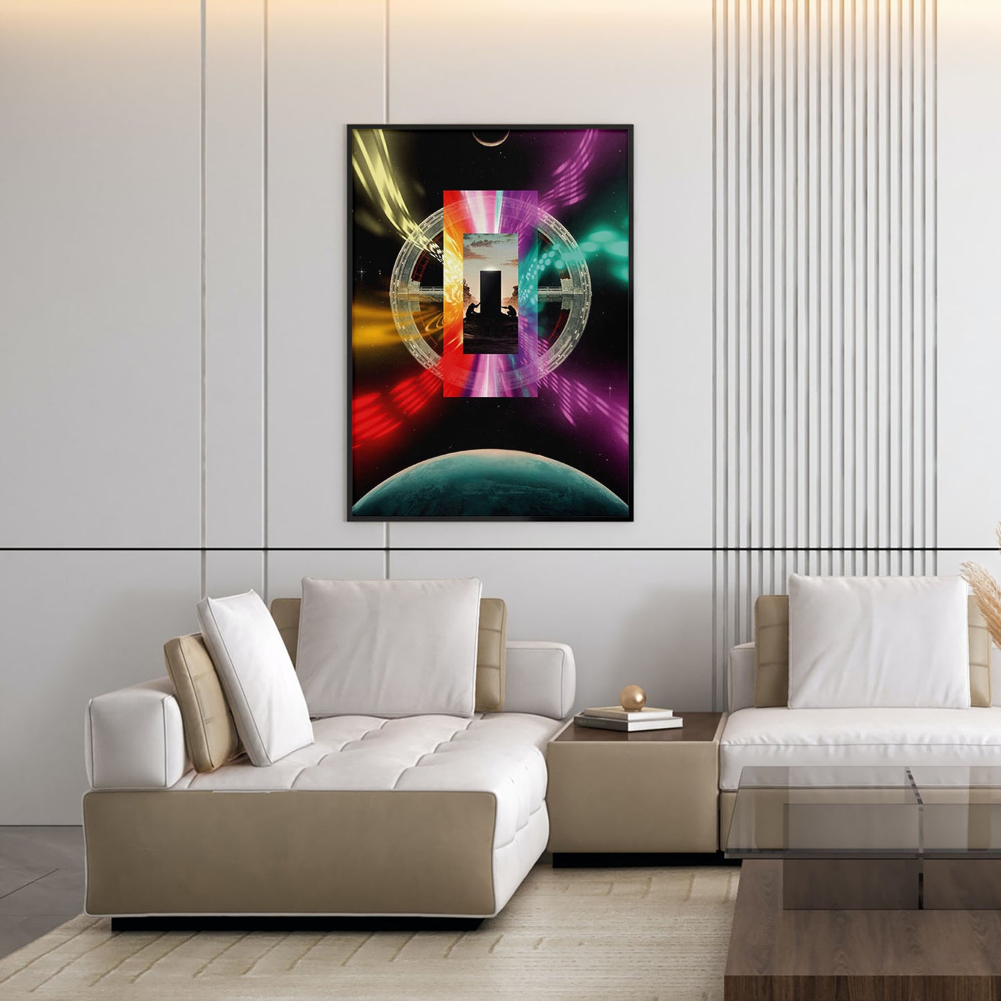 Flex Designs Poster 2001 A Space Odyssey Illustration 5 x 7" Home Goods - Movie 1968 Movie Poster