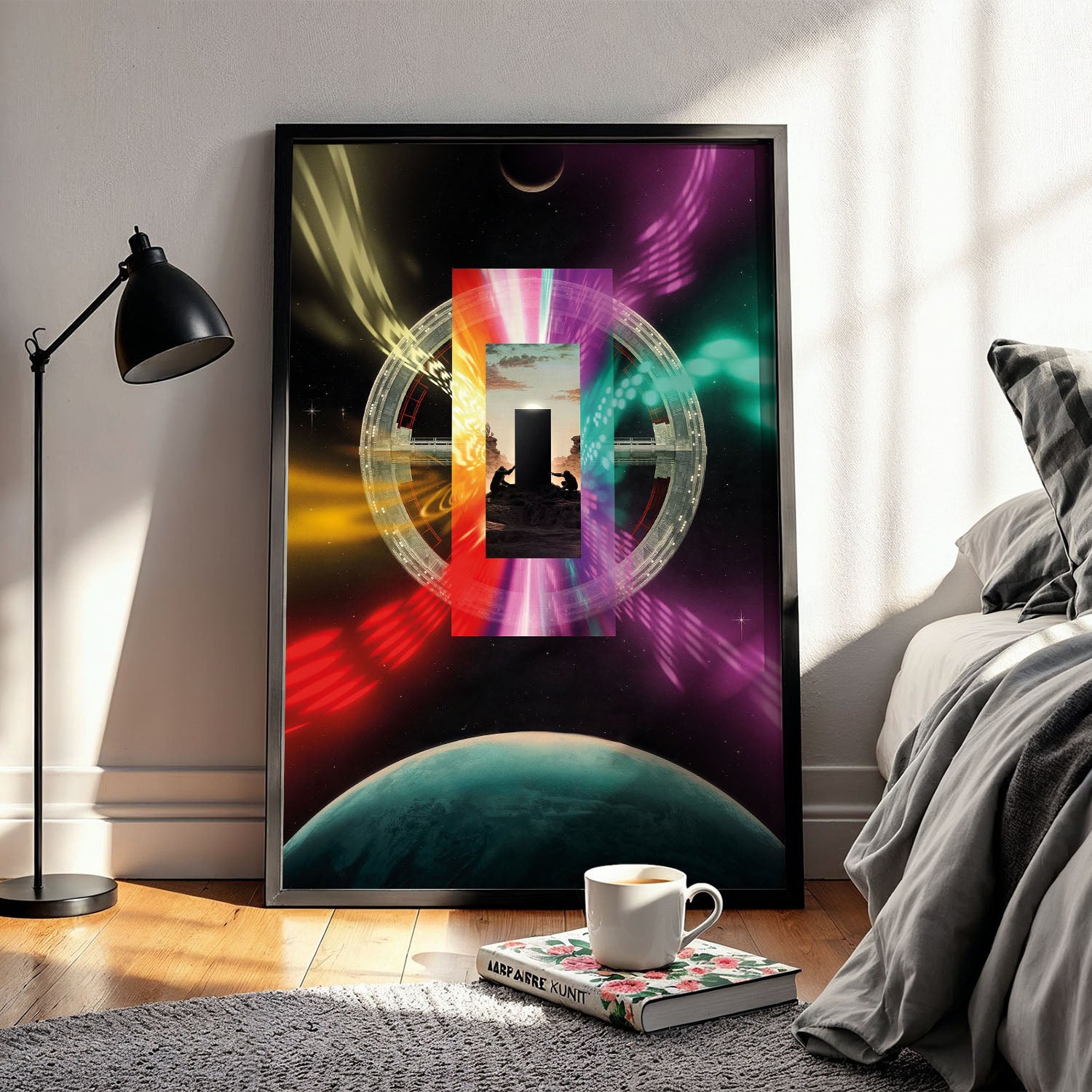 Flex Designs Poster 2001 A Space Odyssey Illustration 5 x 7" Home Goods - Movie 1968 Movie Poster