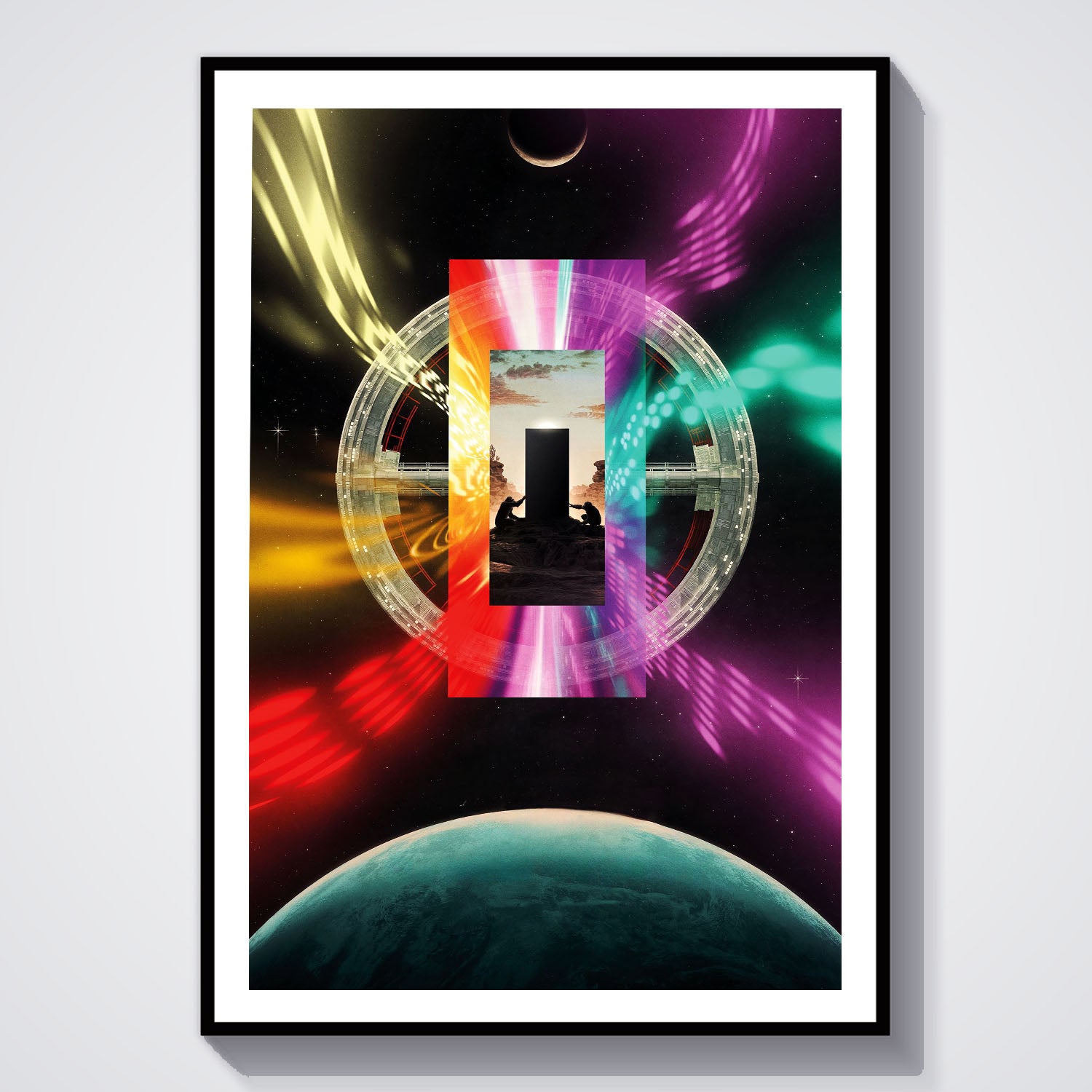 Flex Designs Poster 2001 A Space Odyssey Illustration 8 x 10" Home Goods - Movie 1968 Movie Poster