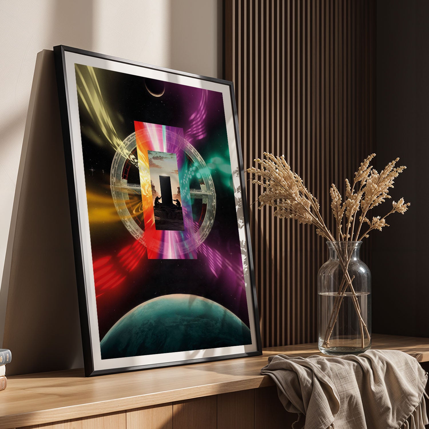 Flex Designs Poster 2001 A Space Odyssey Illustration 5 x 7" Home Goods - Movie 1968 Movie Poster