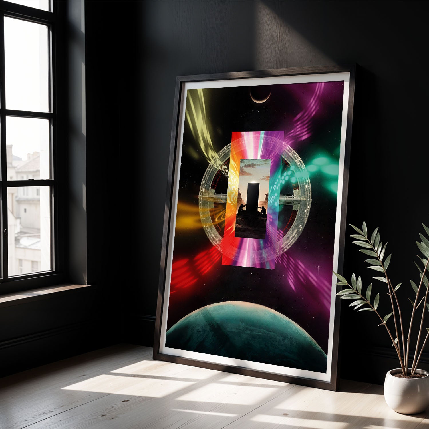 Flex Designs Poster 2001 A Space Odyssey Illustration 8 x 10" Home Goods - Movie 1968 Movie Poster
