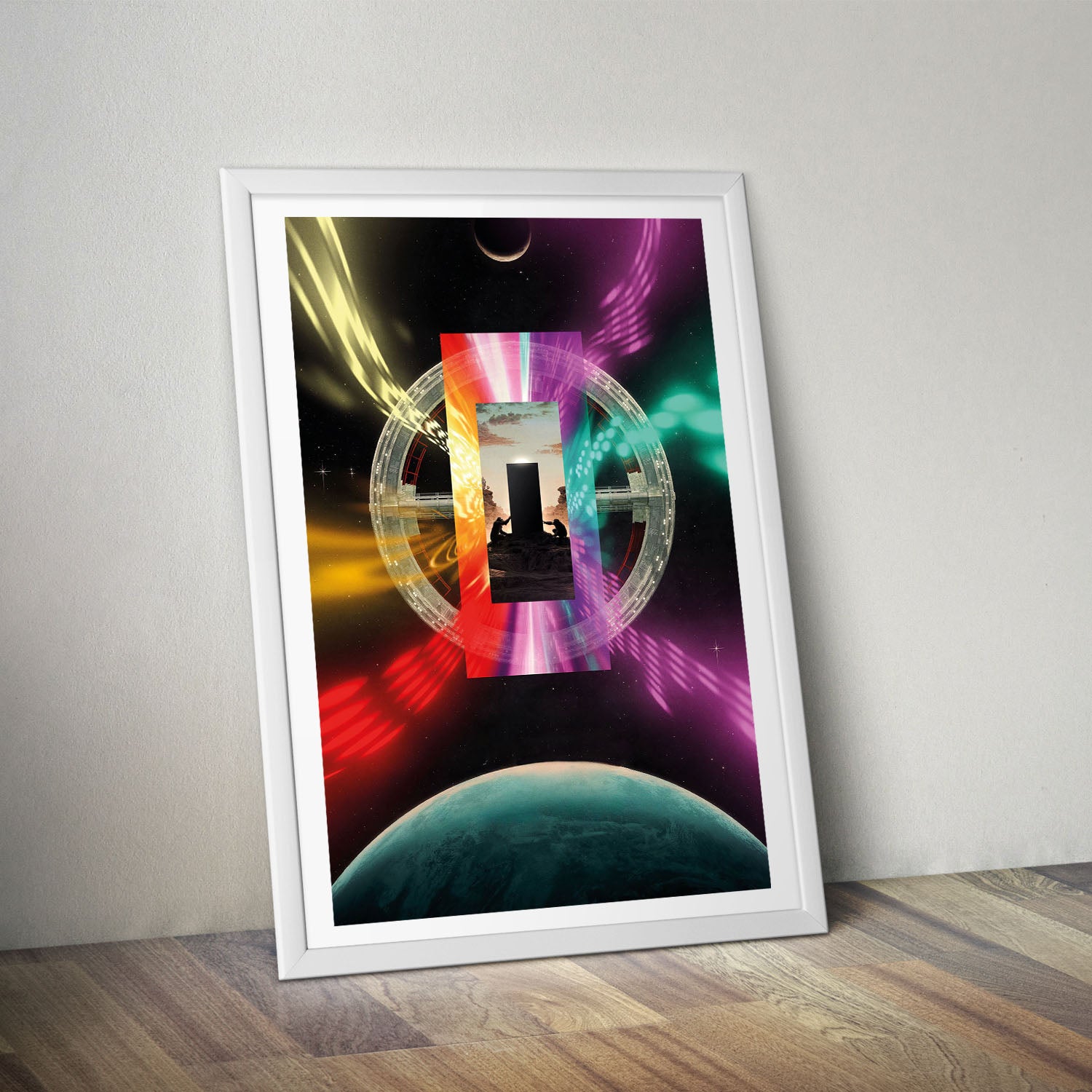 Flex Designs Poster 2001 A Space Odyssey Illustration 8 x 10" Home Goods - Movie 1968 Movie Poster