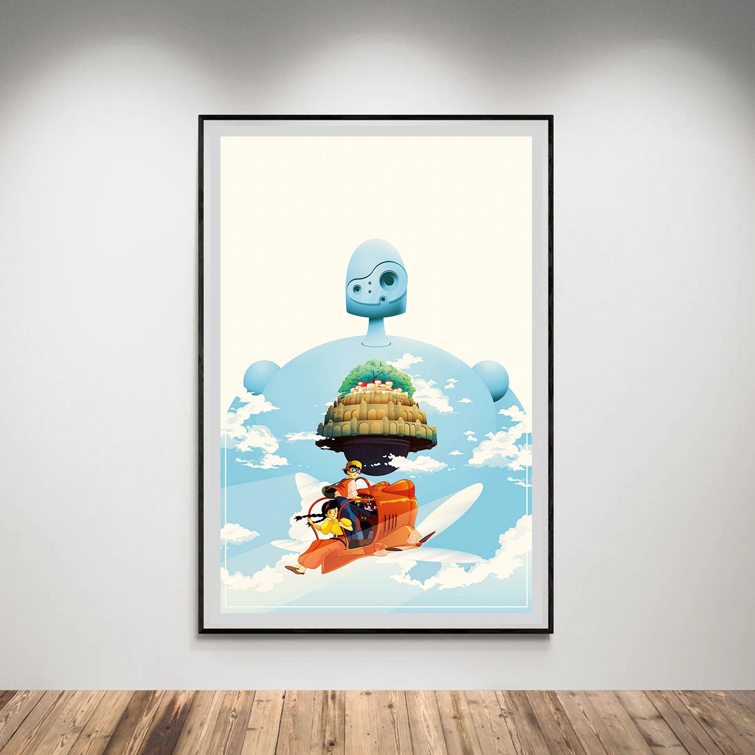 Flex Designs Poster Castle in the Sky Sketch 8 x 10" Home Goods - Movie 1986 Movie Poster